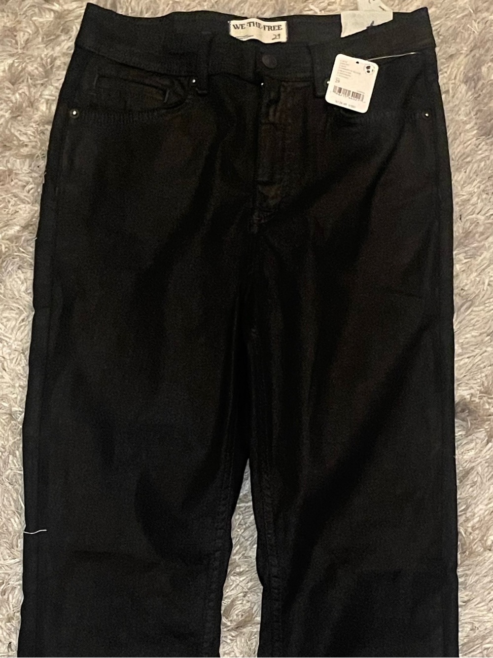 NWT- WE THE FREE Black High Rise Straight Leg Women’s size 29
